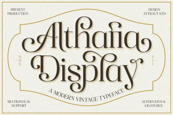 Althafia Display: A Sophisticated Web Typography Choice