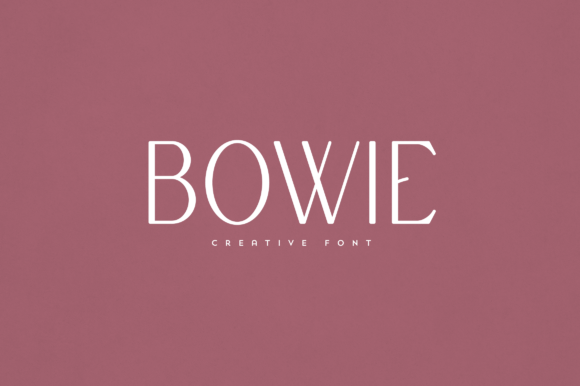 Bowie: An Elegant Display Font for Distinctive Branding
