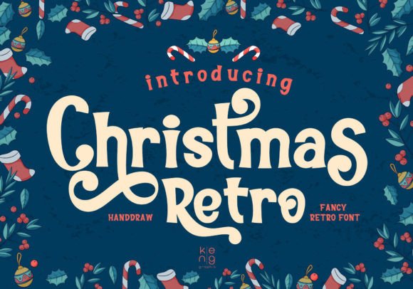 Christmas Retro Font: A Warm, Nostalgic Display Typeface