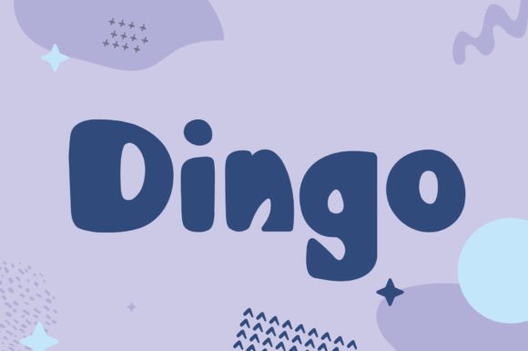 Dingo: A Playful Display Typeface for Joyful Branding