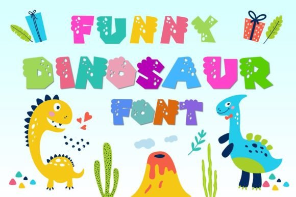 Funny Dinosaur: A Playful Display Font That Delivers Personality