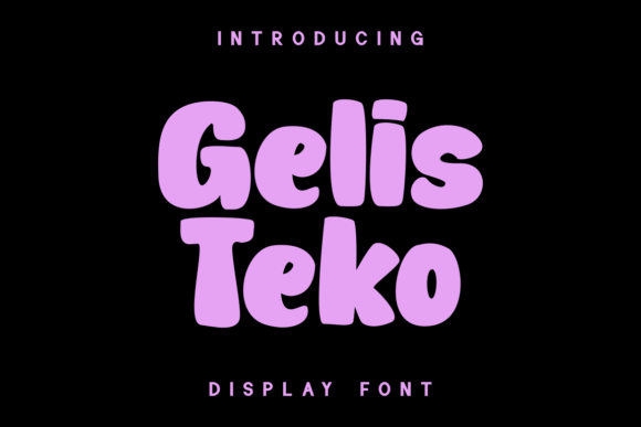 Gelis Teko: A Bold Display Font for Handmade Labels & Printables