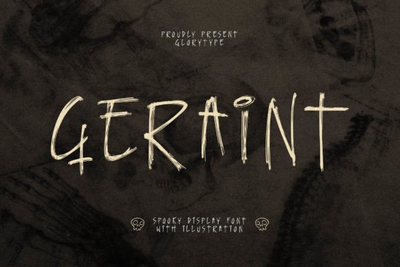 Geraint: A Spooky Display Font That Elevates Halloween Digital Design