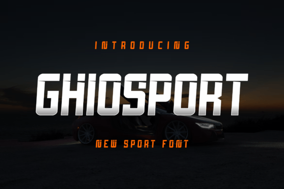 Ghiosport: A Sporty, Confident Display Font for Editorial Moments