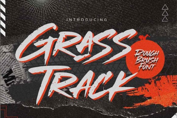 Grasstrack: A Brush-Textured Display Font That Breathes Life Into Titles