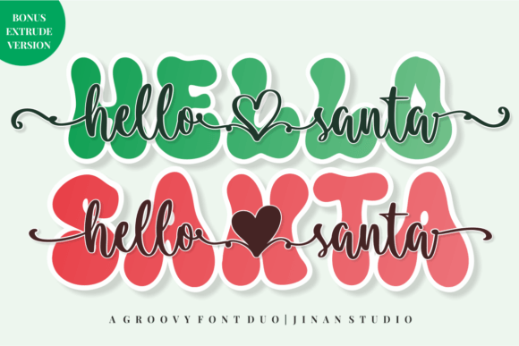 Hello Santa Duo: A Playful Display Font for Web Designers