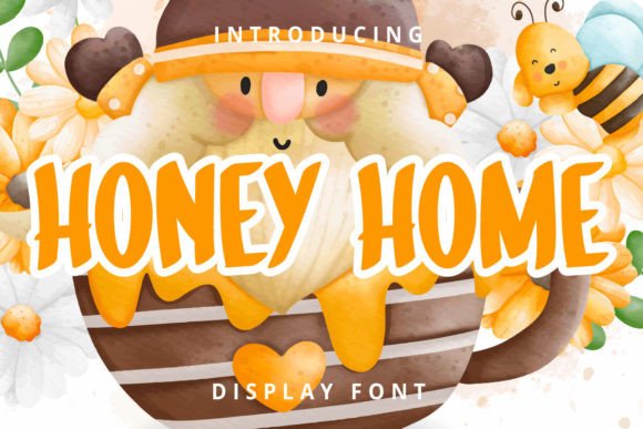 Honey Home: A Handmade Display Font That Feels Like Playtime