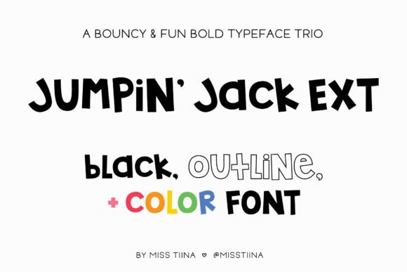 Jumpin Jack Extended: A Playful Display Font for Handmade Brands