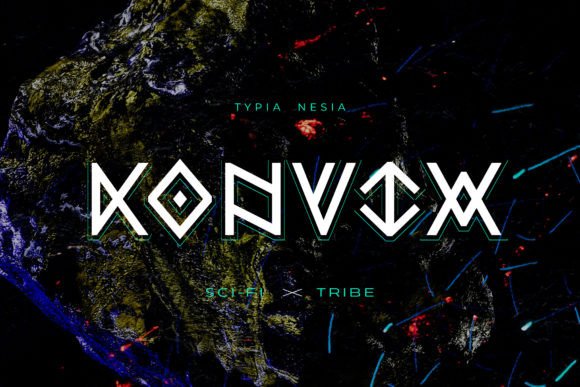 Konvix: A Futuristic Display Font That Lands Right