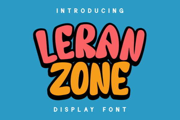 Leran Zone: A Joyful Display Font for Small Business Branding