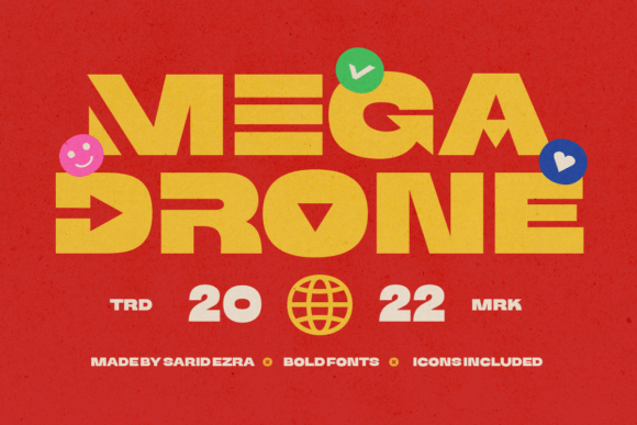 Mega Drone: A Bold Display Font for Editorial Design