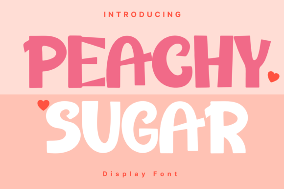Peachy Sugar: A Whimsical Display Font That Delivers Clean Charm