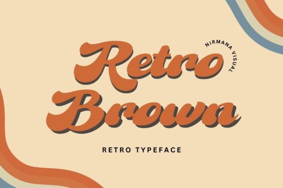 Retro Brown: A Timeless Display Font for Crafters and Designers