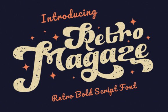 Retro Magaze: A Vintage Script Font with Editorial Charm