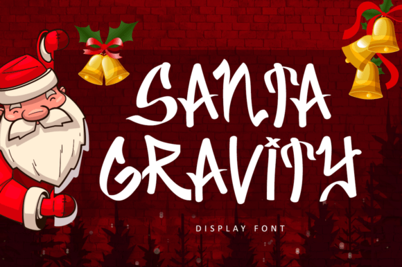 Santa Gravity: A Playful Display Font for Festive Branding