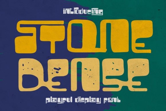 Stone Dense: A Playful Display Font for Editorial Charm