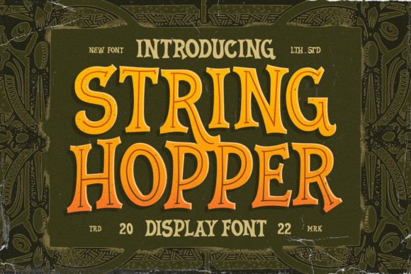 String Hopper: A Vintage Serif Display Typeface That Elevates Digital Branding