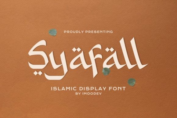 Syafall: An Elegant Arabic Display Font for Brand Consistency