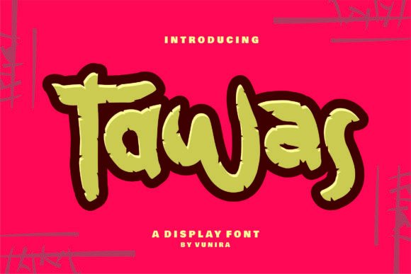 Tawas: A Bold, Playful Display Font That Delivers