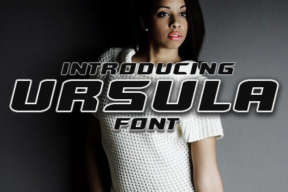 Ursula: A Striking Techno Typeface for Small Business Branding