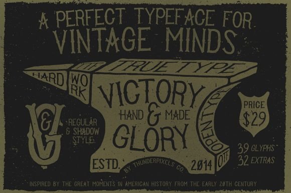 Victory and Glory: A Timeless Display Font for Digital Design
